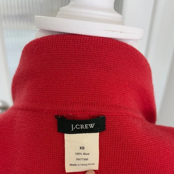 J. Crew Vintage Women's Vibrant Orange/Red  Wool Jacket - Picture 2 of 5